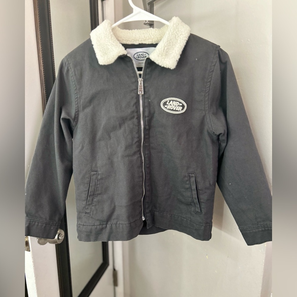 Kids Black Jacket with Cream Collar